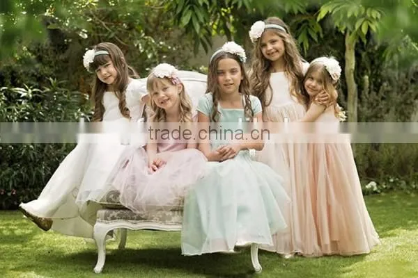 Hot Selling Girls' Dress Pictures New Style Designs Girls Modern Child Summer Party Tulle Dress Flower Girl Dress