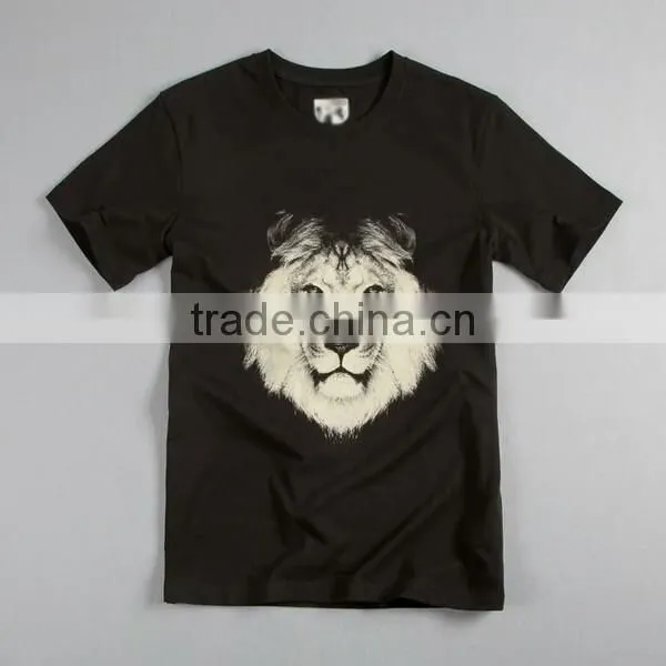 Top Selling Hiphop/Lion/Bones Digital Printing Casual Breathable O-Neck T-Shirt Printing T-shirt