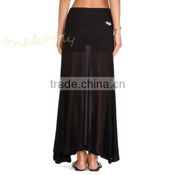 Flared models long asian skirt