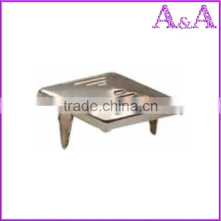 Metal prong ring snap button