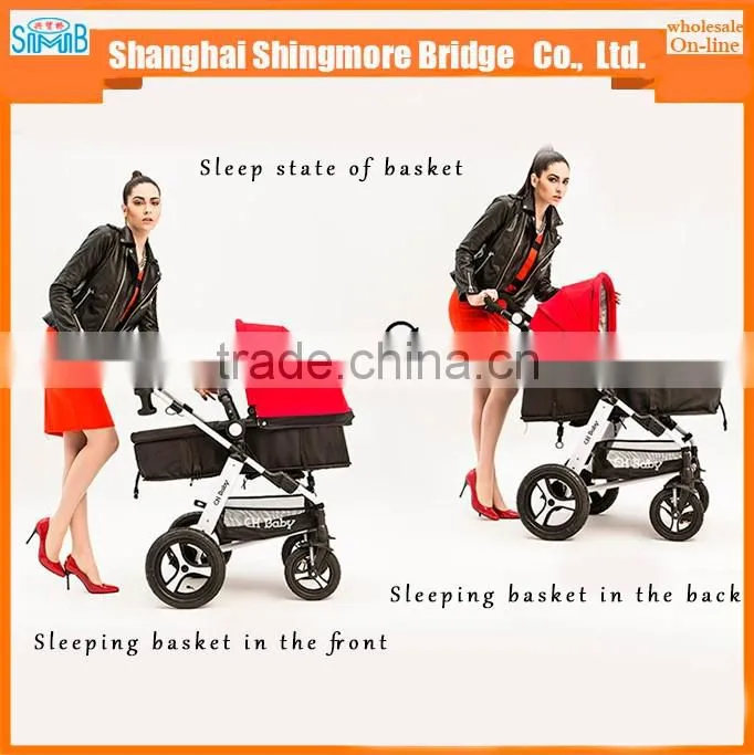China baby stroller manufacturer best price wholesale luxury Aluminum Alloy frame baby stroller 3 in 1