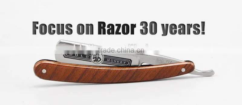 "GOLDOLLAR 777"carbon steel barber razor shaving razor straight razor