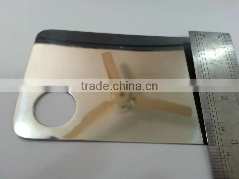 Mixing Palette with hole Make Up Mixing Palette Stainless Steel Beauty Tools