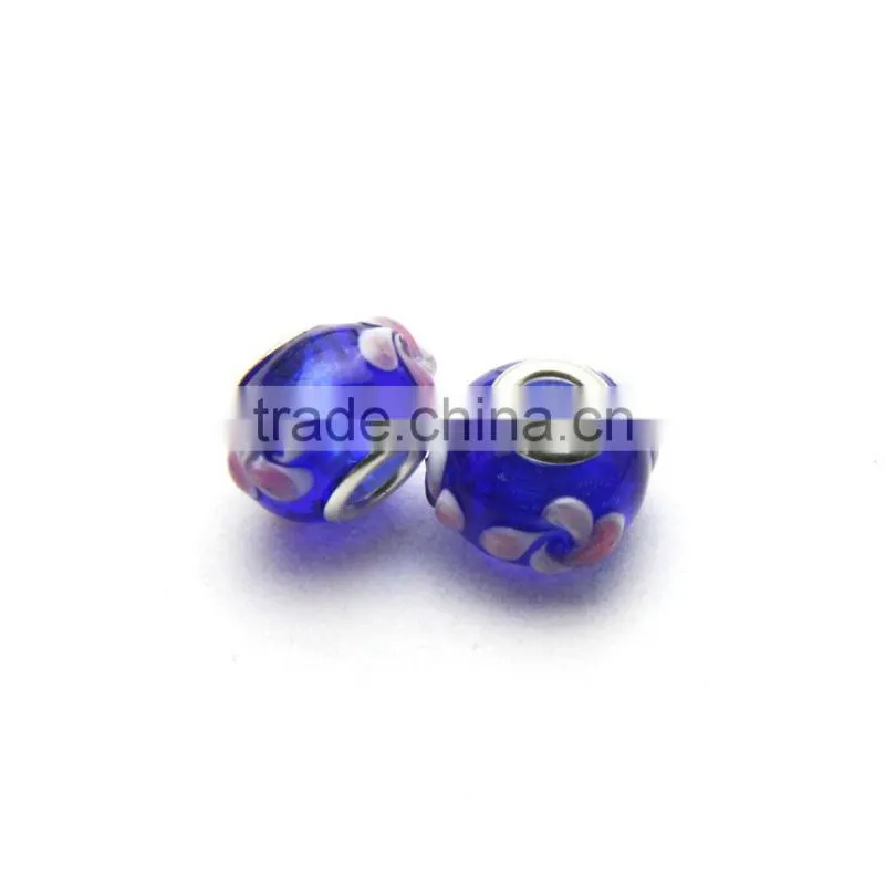 DIY Lampwork Murano Glass European Mix Beads - Compatible with Major Charm Bracelets perlas de vidrio