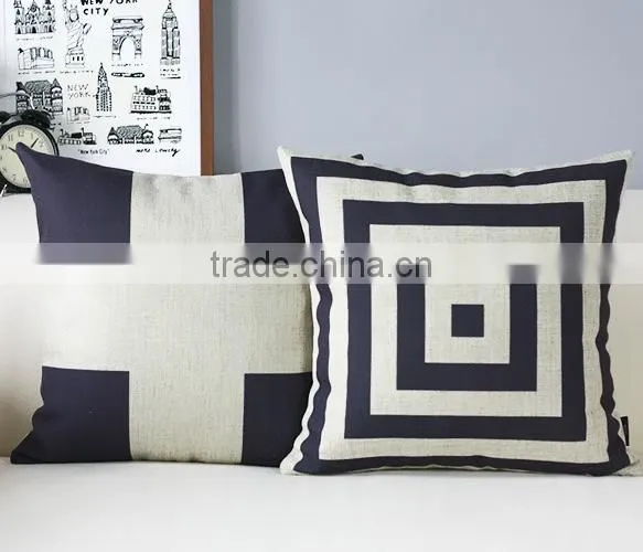 2014 new design cotton linen sofa cushion