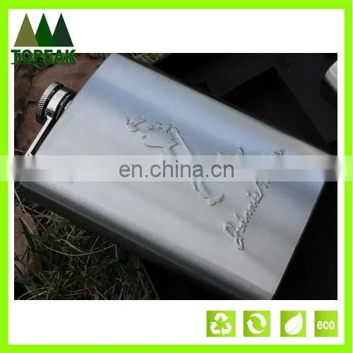 8 oz Men's Stainless Steel Hip Flask Wine Pot Flagon Outdoor Travel drink wine bottle Hip Flask