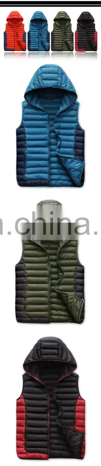 Outdoor jacket Ultralight Down Vest Men Professional Factory OEM