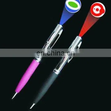 aluminum led projection logo pen,pen with projector logo(various colors and shapes optional)