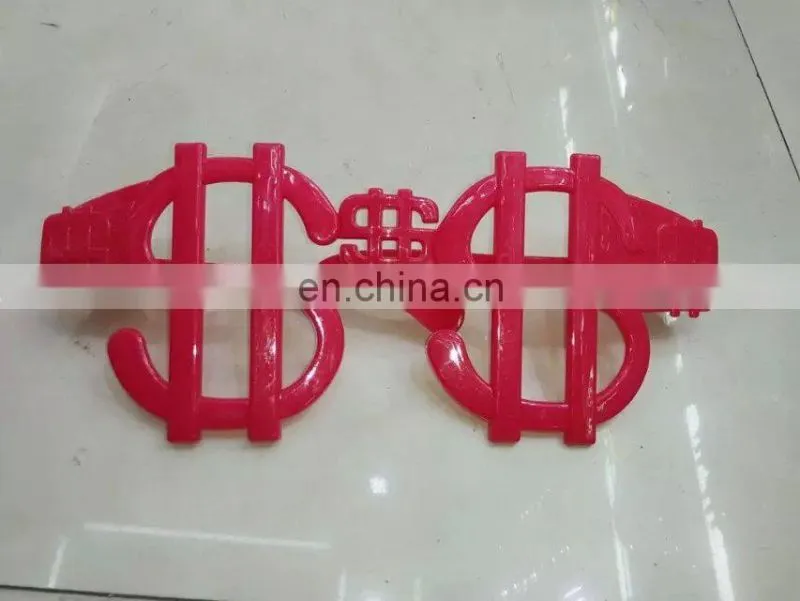 dollar symbol glasses plastic fun party glasses