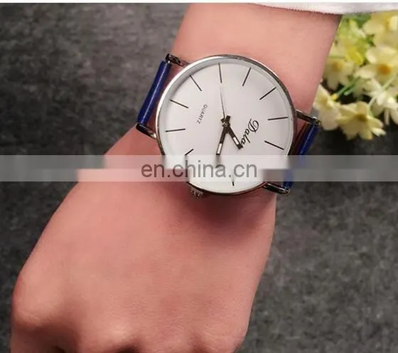 Big Dial Transparent Hollow Skeleton Simple Wristwatch Women Watches Fashion Casual Leather Couple Table Dress Watch
