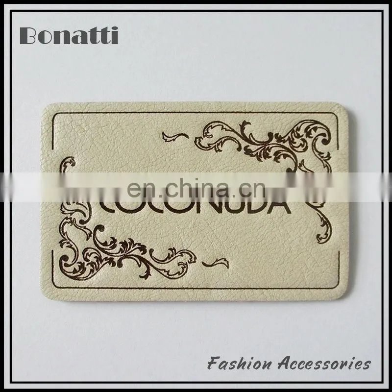 Genuine leather labels custom high quality patches for fashion jeans