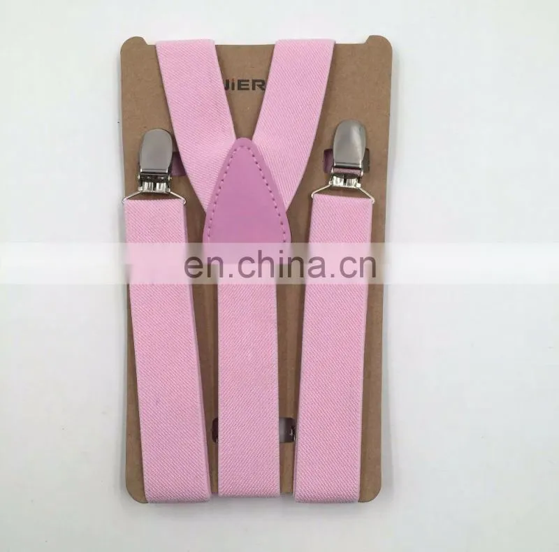 2017 HOT SALE best quality kids suspenders 25 colors available