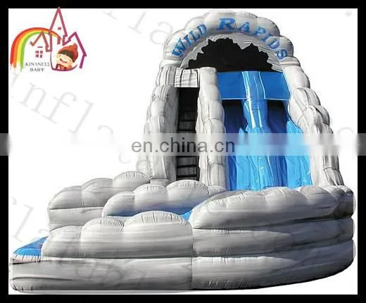 Hot selling large inflatable water slide,two lane water park slide ,inflatable water slide for kids and adults