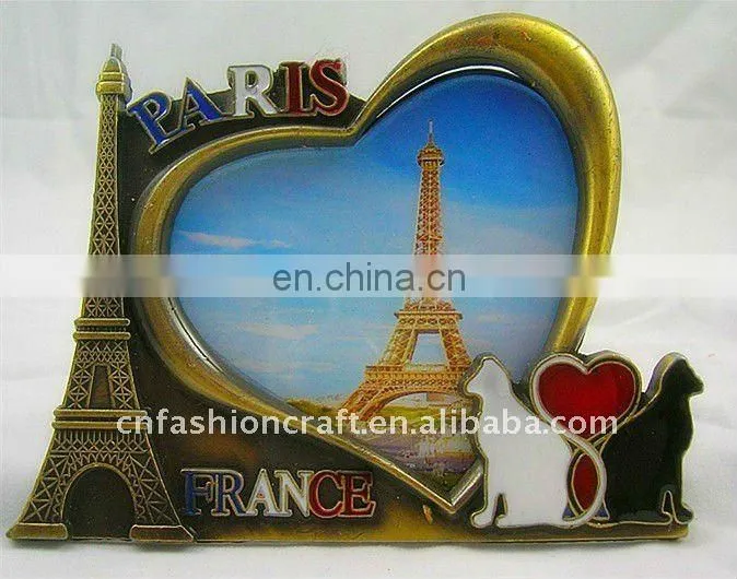 Eiffel tower metal picture frame