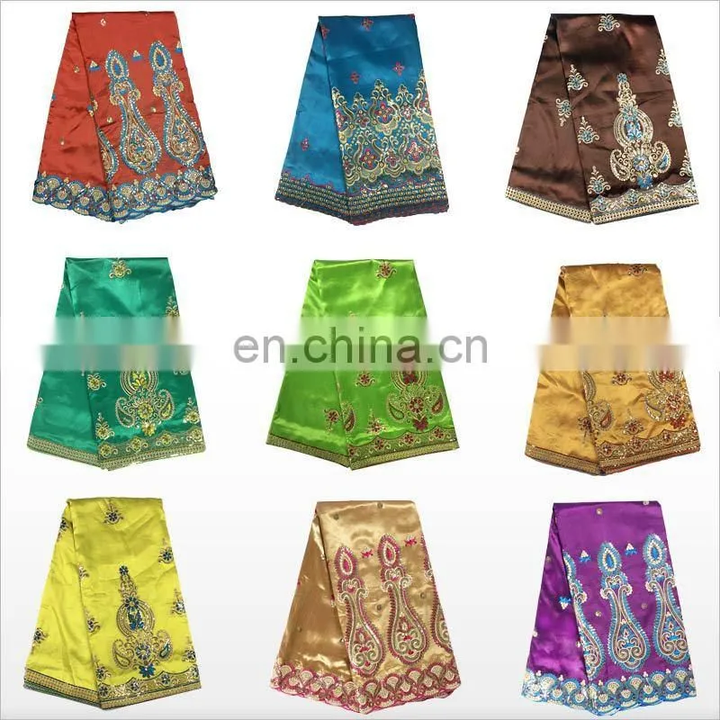 High quality African Fabrics George Lace/Fancy African Silk George Lace for women dress H15112738