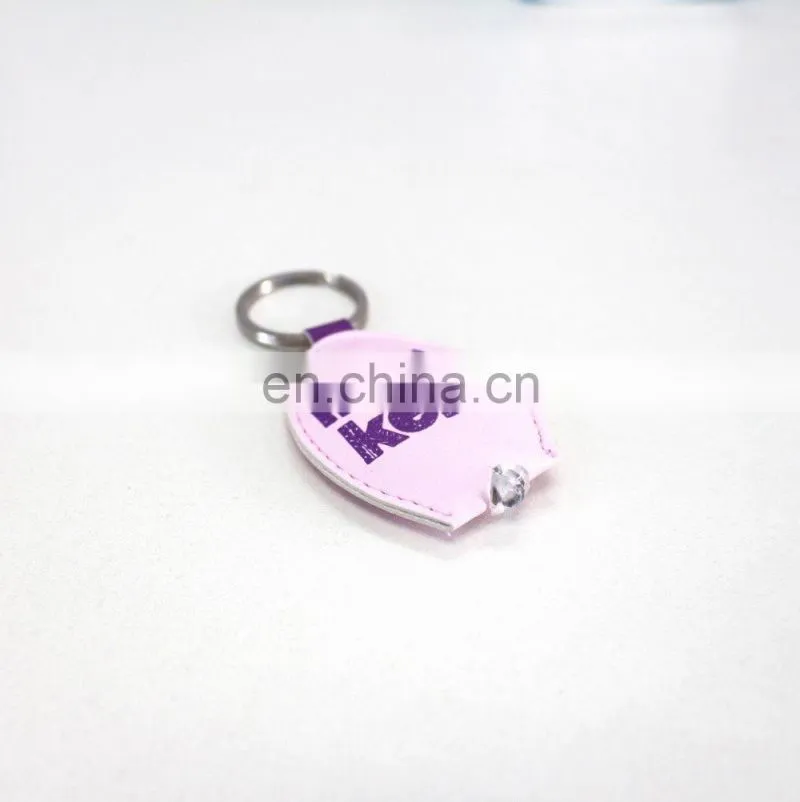 LED leather key chain