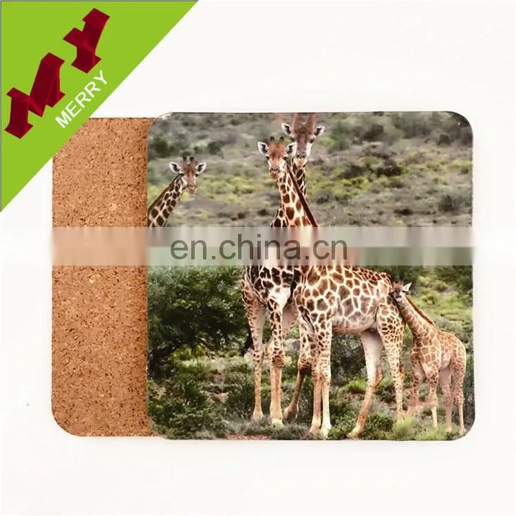 Anti-slip & waterproof oem wood coaster / wooden mat