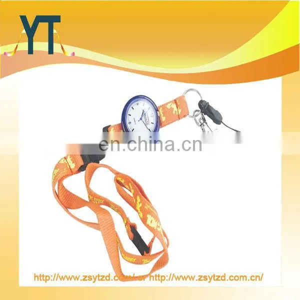 Silicone print lanyards in blue