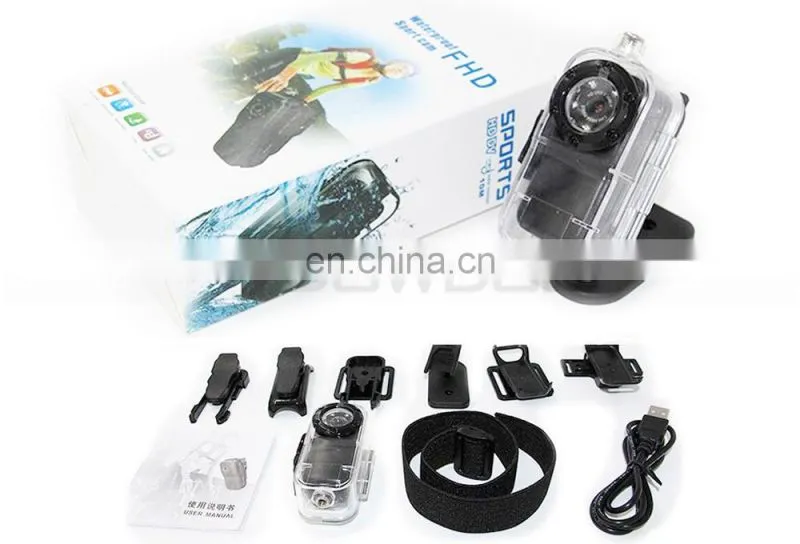 Full HD 1080P 12MP super mini sport dv smallest waterproof mini camera night vision sport action camera