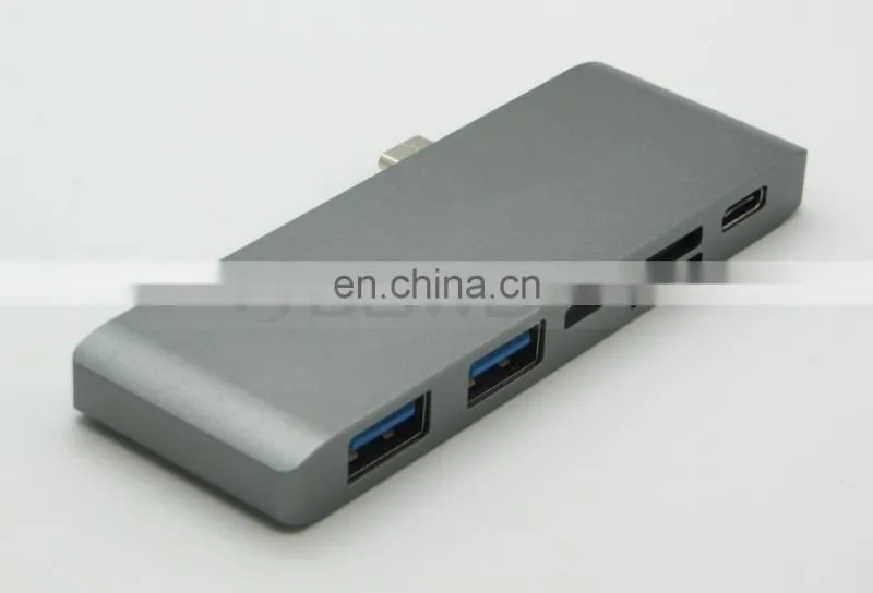 Aluminium 5 in 1 USB 3.0 Type C Hub for Macbook