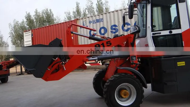 Small 1.5Ton 1500kg Hydraulic Front End Wheel Loader CASER 915 CE EPA UTV EPA 4 Engine