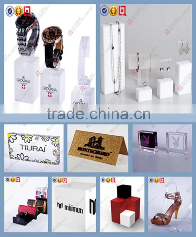 High quality customized acrylic jewelrys display wholesale