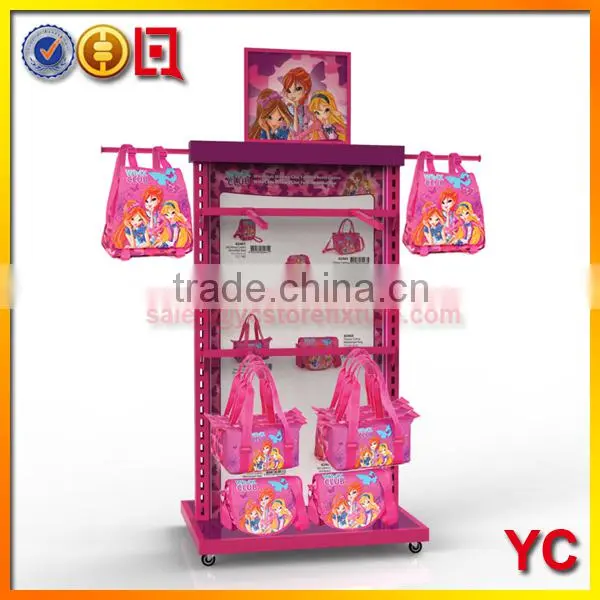 White Wood Shoes Store Display Cabinet