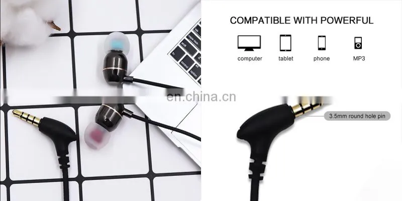 Bone conduction headset high quality wired headphone mini air in ear wired earphone for mobile phone
