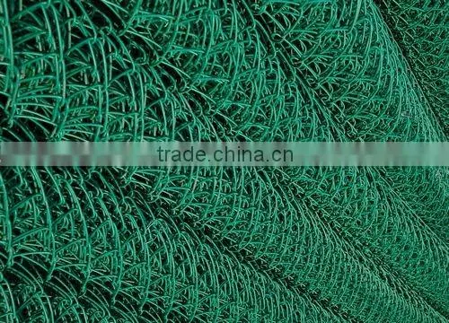 galvanized and PVC coated chain link fence