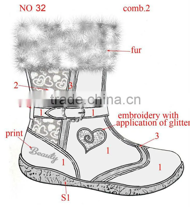 2014 fashion winter snow boot