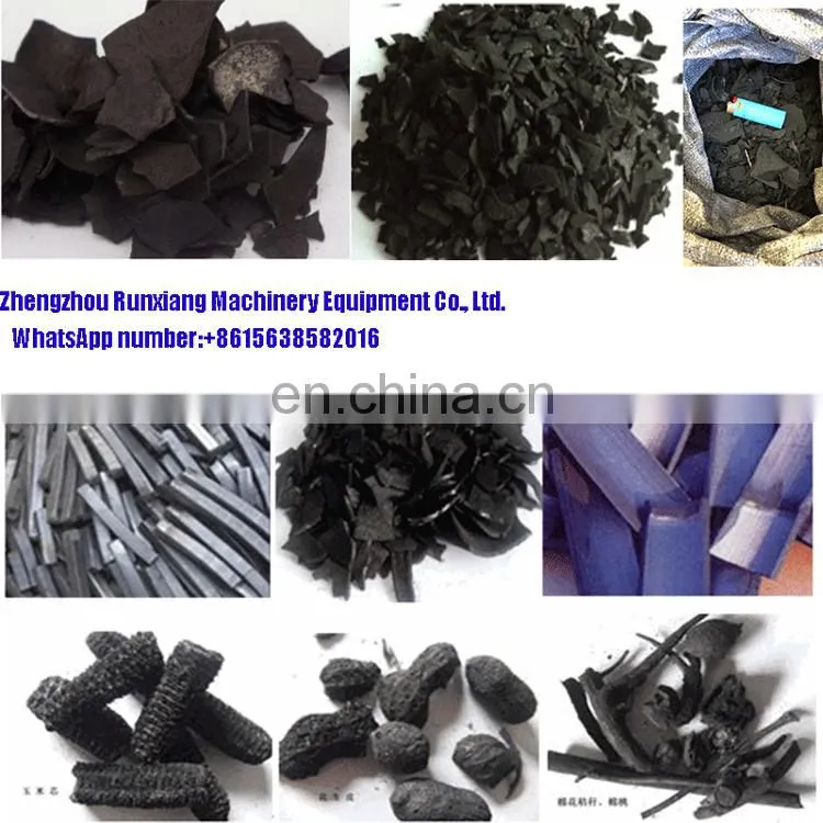 China Runxiang Coconut Husk Peanut Husk Charcoal Cusher and Mixer
