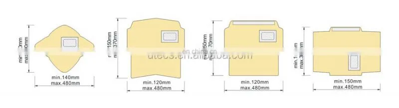 UTM382 Maquina Pegadora Para Ventana De Sobre Bank Wallet Envelope Window Patching Gluing Sealing Machine