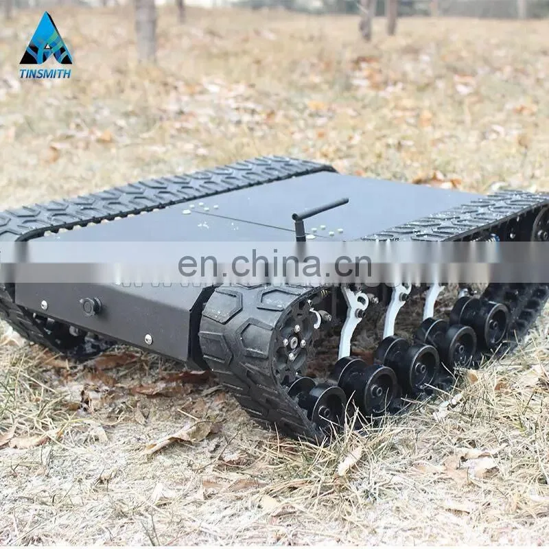 High quality AVT-6T small rubber crawler robot chassis commercial robot inspection robot with excellent stable working