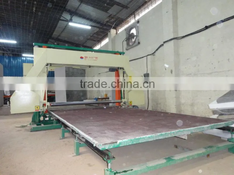 Horizontal mattress foam flexible PU block cutting machine
