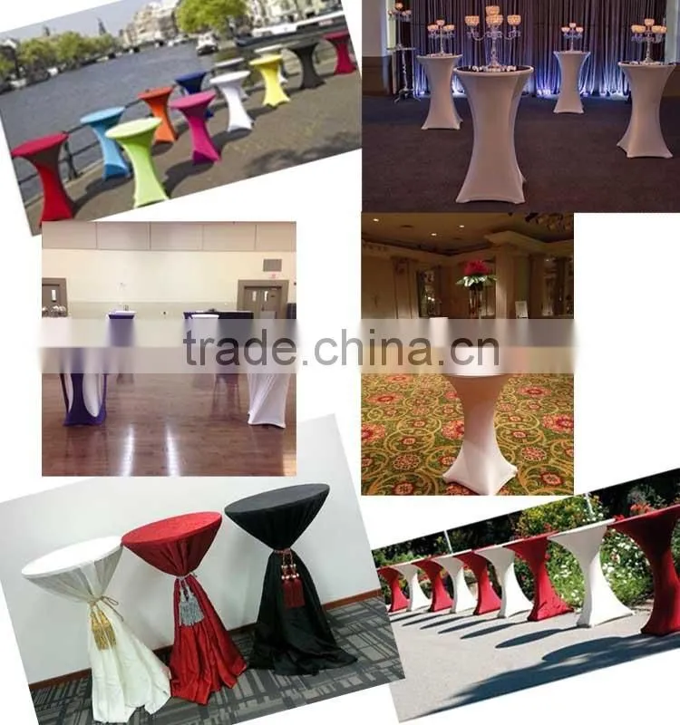Spandex And Polyester Fabric Wholesale Stretch Table Cover HM-ZB53