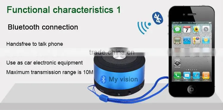 Bluetooth 3.0 Mini Portable Wireless Stereo Bluetooth Speaker with TF Card supported
