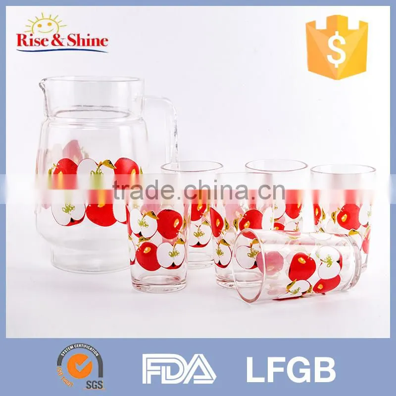 Latest product wholesale drinking juice glass cup /glass tea cup sets