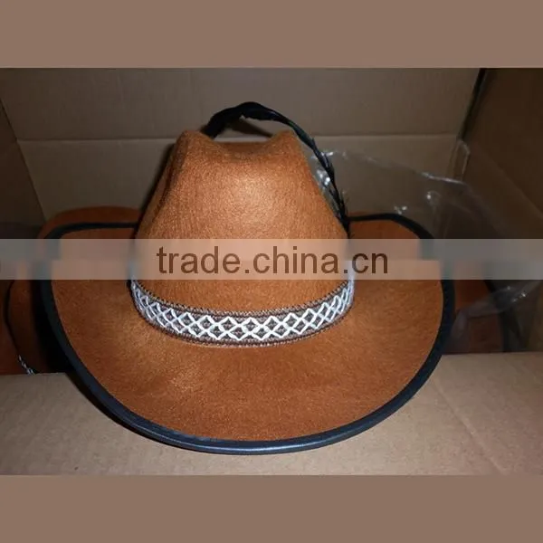 Fashion fedora hat cust om logo band,wool felt fedora hat polyester felt hat promotion hat