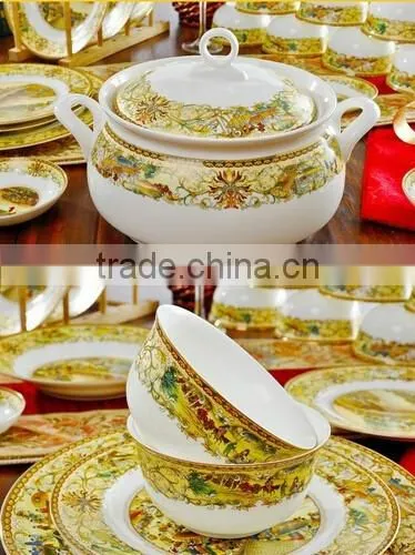 46 pcs dinner set in dinnerware sets