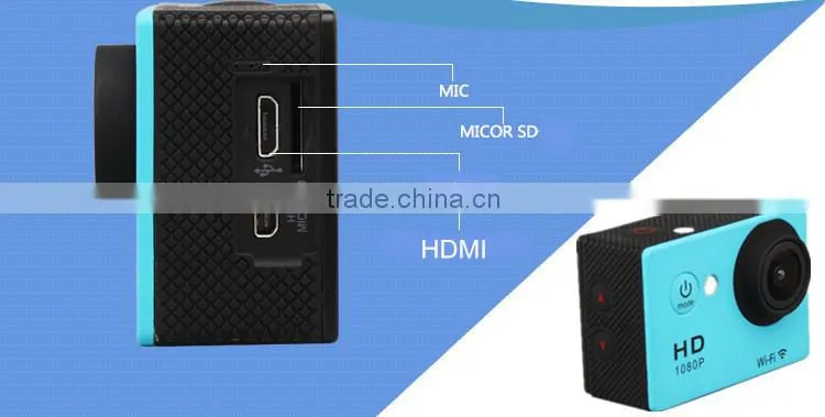 wifi sport action camera fu hd 1080p waterproof video camera
