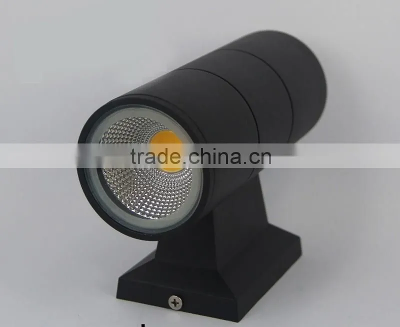 Up And Down led Wall Light outdoor black shell CE/ROHS IP65 spot led wall light 6w