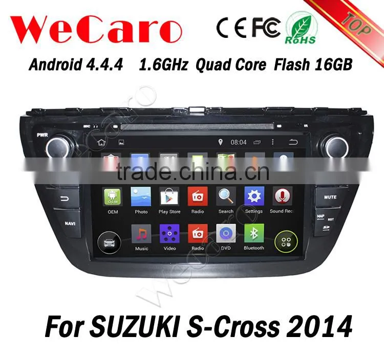 Wecaro WC-SU8073 8" Android 4.4.4 WIFI 3G touch screen car navigation system for suzuki s- cross car dvd gps 2014