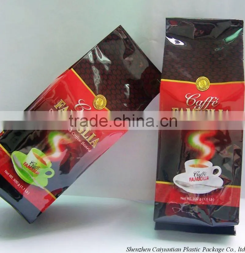 Tin Tie tea bags with window custom stand up pouch eight-sealing stand up bag