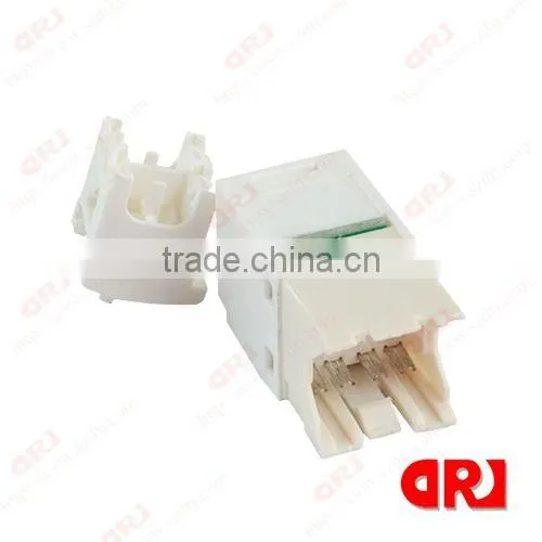 RJ45 180 Degree CAT6 UTP Tooless Keystone Jack