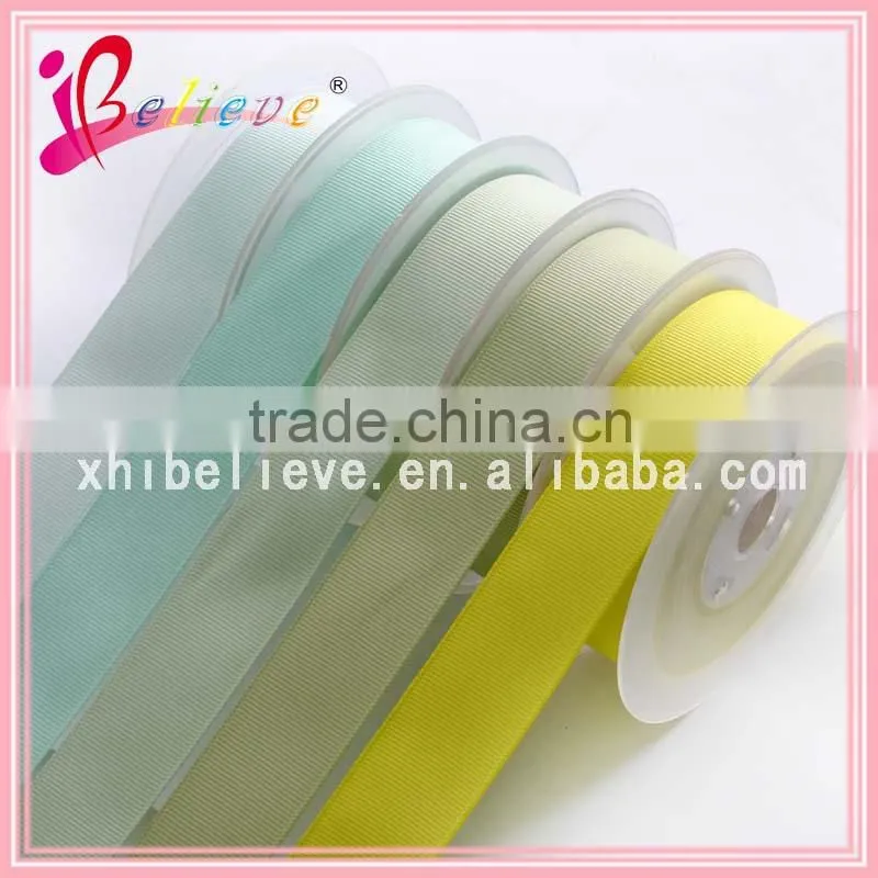 Wholesale DIY accessories 2 inch wide grosgrain yellow ribbon