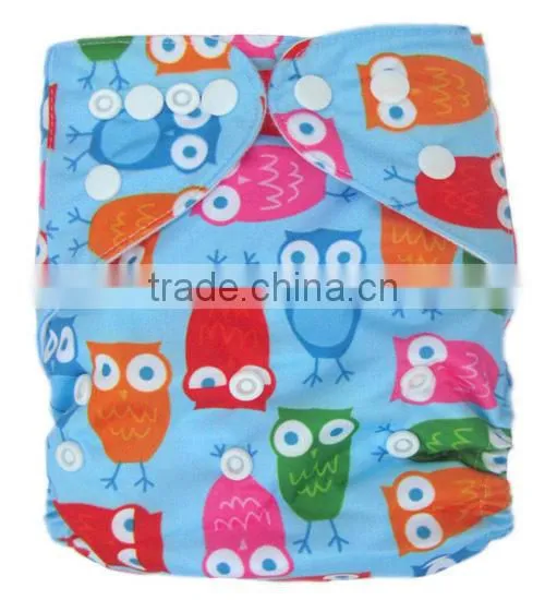 AnAnBaby Affordable Cloth Nappy All In One Kids Diapers Owl designs