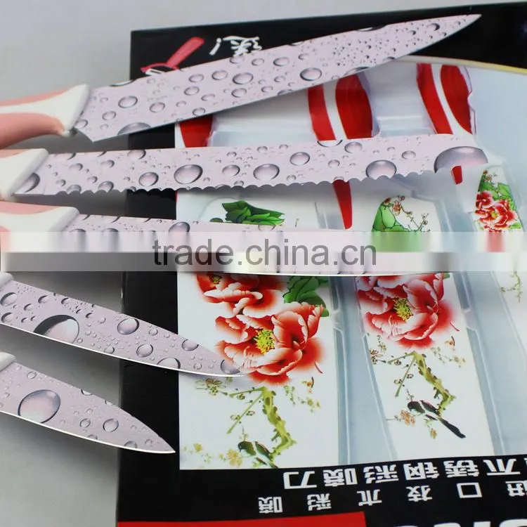 Fashion Printing kitchen knife set