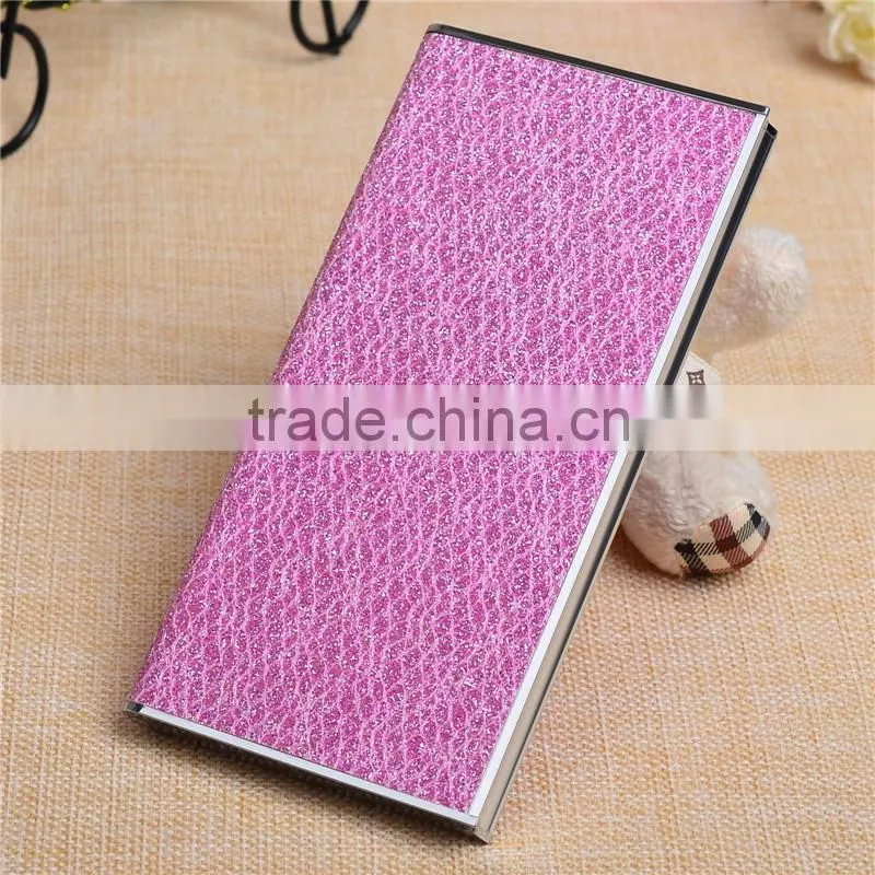 Fashion Promotion Glitter Dual USB Mobile Power Bank 8000 mAh