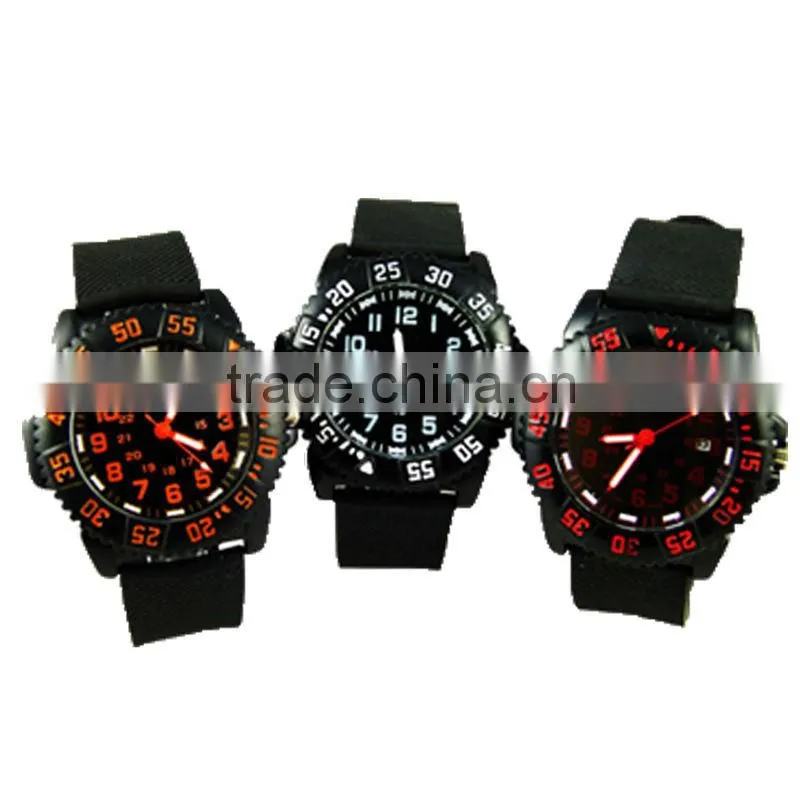 2012 Newest OEM Black Three Hands Figure Silicon Watch