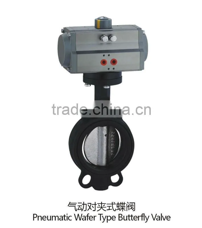 stainless steel, wcb, wafer, flange pneumatic butterfly valve